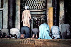 Muslims at prayer